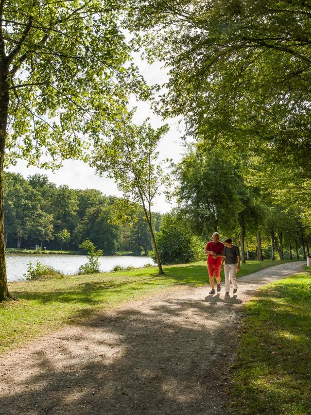 Couple en balade aux Lacs de la Folie Contrexéville
