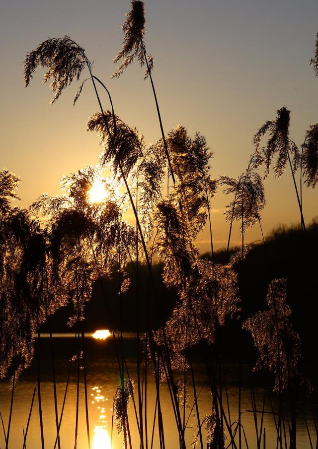 Coucher De Soleil Sur Les Lacs De La Folie Mars 2022